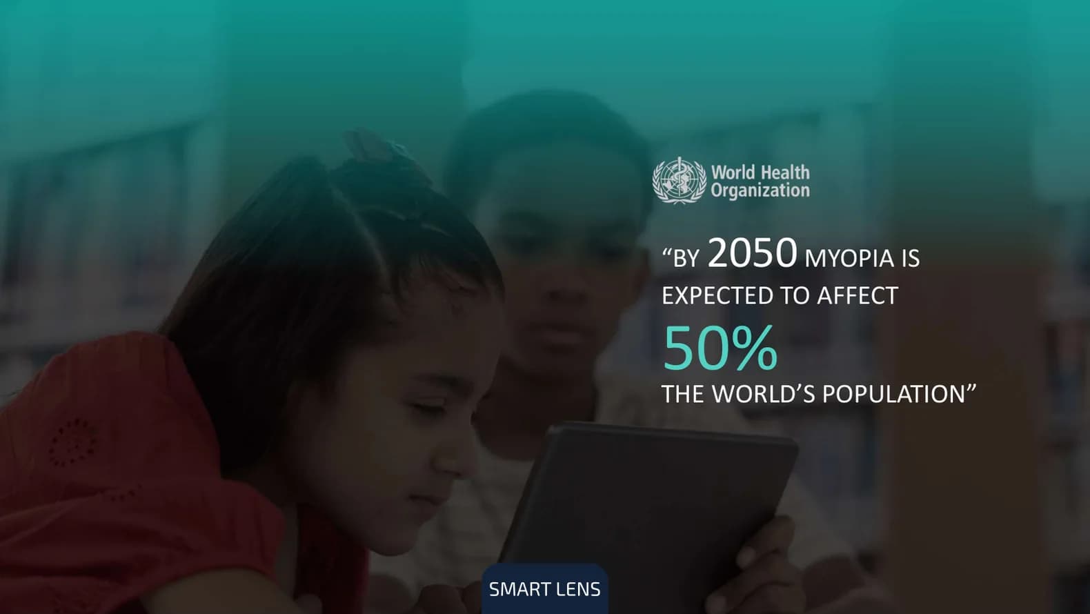 Cita de la Organización Mundial de la Salud: para 2050 la miopía afectará al 50% de la población mundial.